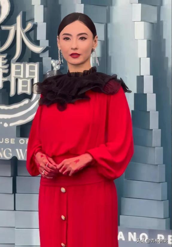 镜胡杏儿美出圈C位张柏芝抢尽风头开元棋牌澳门晚宴：刘嘉玲大露背抢(图15)
