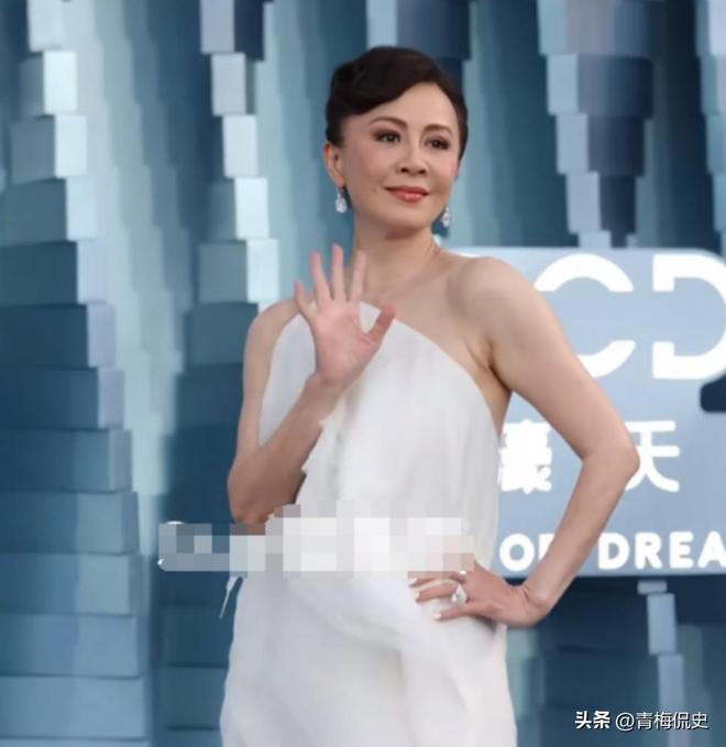 镜胡杏儿美出圈C位张柏芝抢尽风头开元棋牌澳门晚宴：刘嘉玲大露背抢(图13)